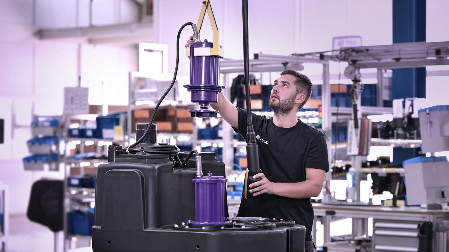 Montage Hebeanlage Montage Hebeanlage