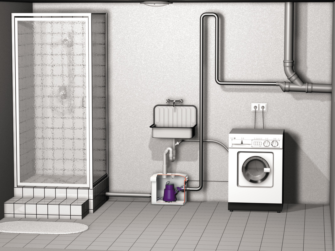 Hebeanlage Minilift S zur freien Aufstellung Hebeanlage Minilift S zur freien Aufstellung