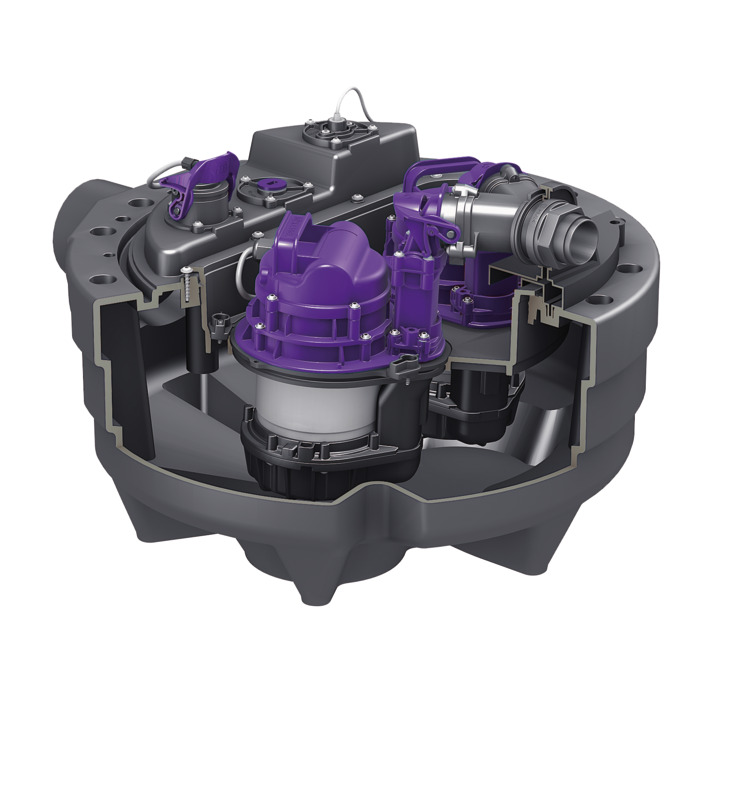 Hebeanlage Aqualift F Compact, freie Aufstellung Hebeanlage Aqualift F Compact, freie Aufstellung