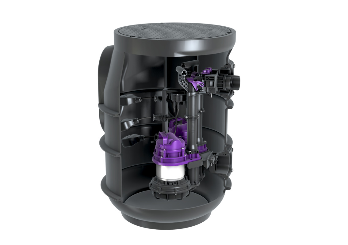 Pumpstation Aquapump Small Duoanlage für fäkalienfreies Abwasser