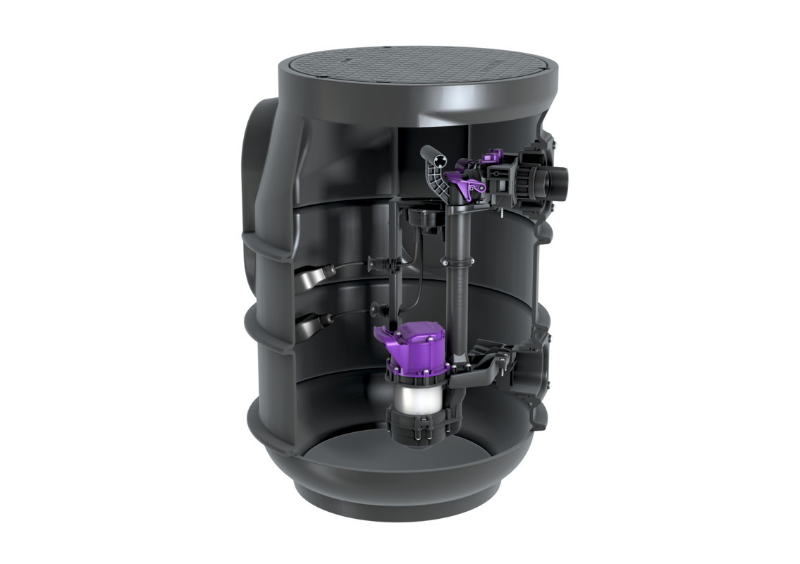 Pumpstation Aquapump Small Monoanlage für fäkalienfreies Abwasser